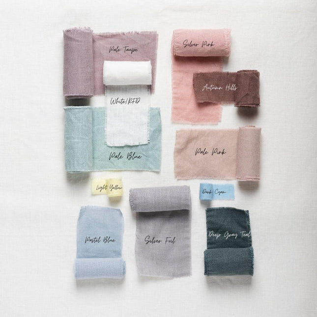 Muestras de cáñamo tejido a mano y teñido naturalmente, 11 muestras tamaño A4