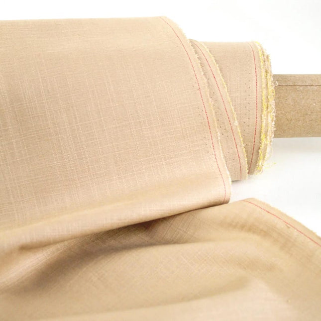 Pure Linen Slub Fabric by the yard, 58 inches wide, 40s lea, 170 GSM