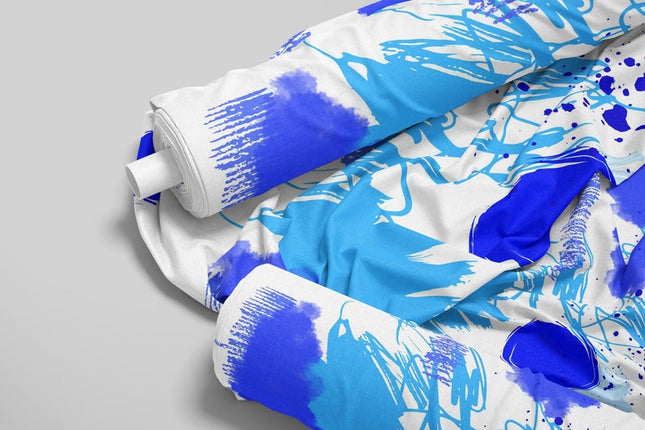 Arte abstracto japonés sobre tela de lino por yarda, 58 pulgadas de ancho, 170 GSM, 40 hojas