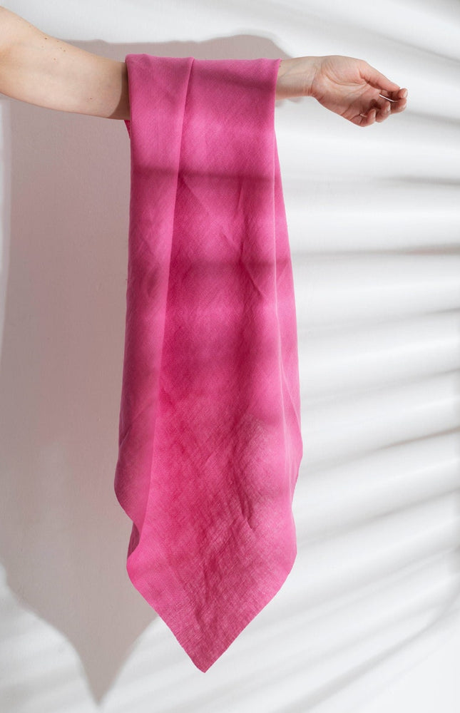 Bufanda de lino minimalista - 180 x 90 cm, bufanda de lino orgánico en colores vibrantes