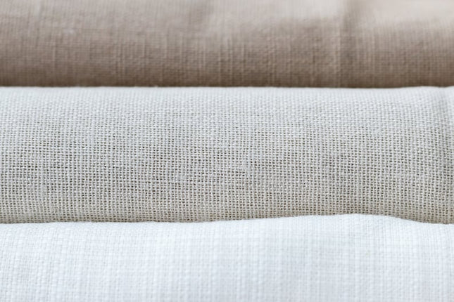 Tissu en lin mélangé tissé à la main au mètre, 170 g/m², 40 fils, 58 pouces de large