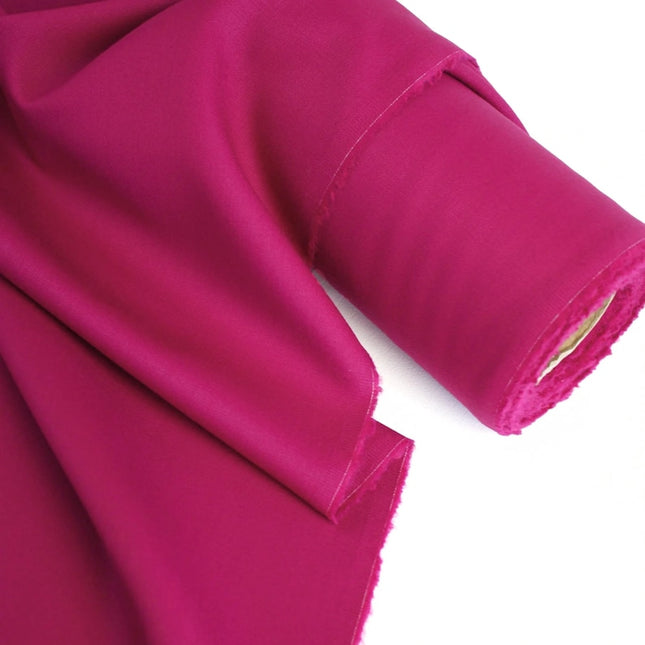 Tela de sarga Tencel™ rosa y rojo amapola por yarda, 56 pulgadas de ancho, 145 GSM, Lyocell India