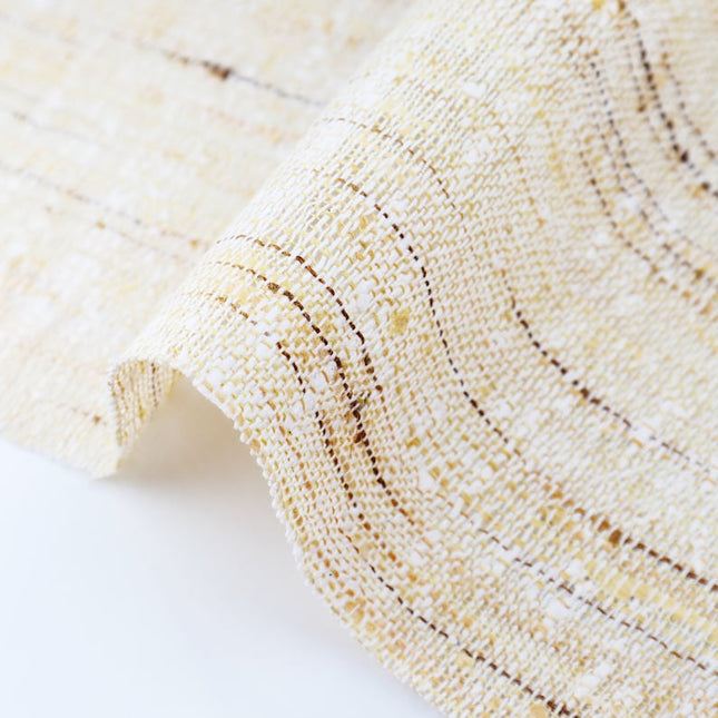 Tissu en soie Eri mélangée à de la soie Lotus au mètre, 44 pouces de large, 201 GSM