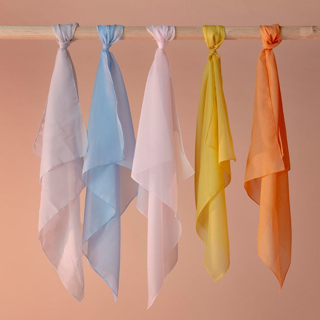 Pañuelos de seda de bambú veganos, 80 g/m², 45 x 45 cm