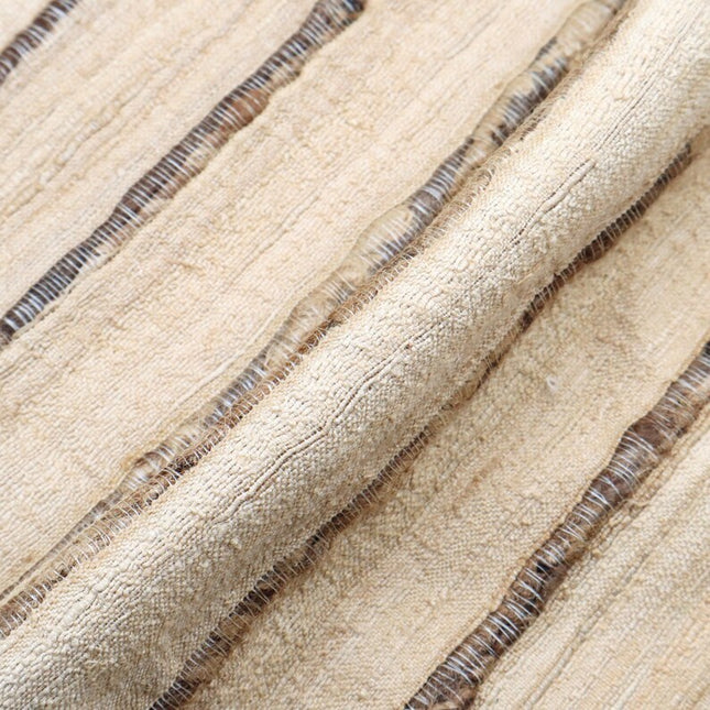 Seda Peace tejida a mano en bronce claro natural por yarda, 44 pulgadas de ancho, 268 GSM