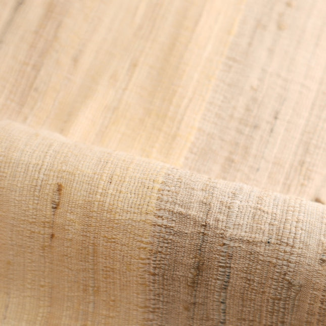 Seda Eri Peace tejida a mano en color beige natural por yarda, 44 pulgadas de ancho, 402 GSM