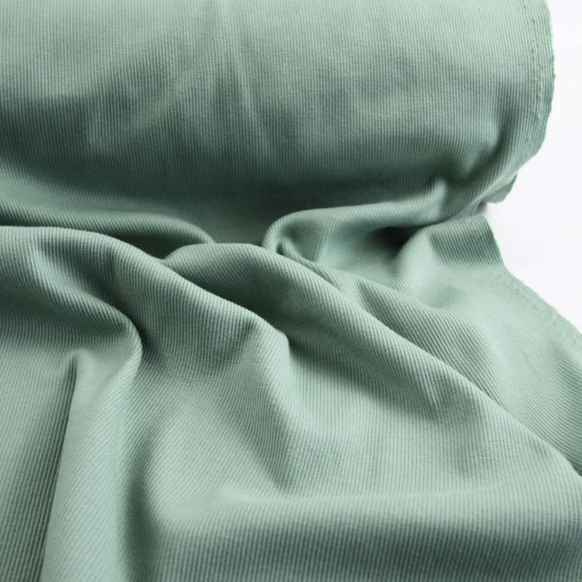 Tissu côtelé interlock en jersey de chanvre, 53 pouces de large, 305 g/m², côte 2x1