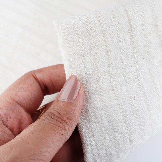 Tela de algodón Kala Roja Jamdani, tejida a mano, con rayas RFD, 45 pulgadas de ancho, 166 GSM