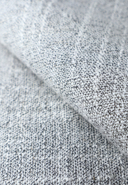 Tissu tissé à la main en laine de yak et coton mélangé gris au mètre, 45 pouces de large, 175 g/m²
