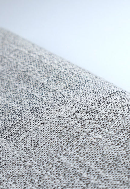 Tissu tissé à la main en laine de yak et coton mélangé gris au mètre, 45 pouces de large, 175 g/m²