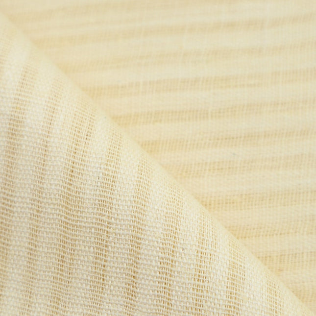 Tela de algodón Kala teñido Myrobalan Roja Jamdani con rayas del mismo color, hecha a mano, por yarda, 45 pulgadas de ancho, 165 GSM