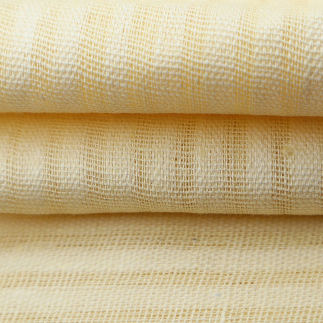 Tela de algodón Kala teñido Myrobalan Roja Jamdani con rayas del mismo color, hecha a mano, por yarda, 45 pulgadas de ancho, 165 GSM