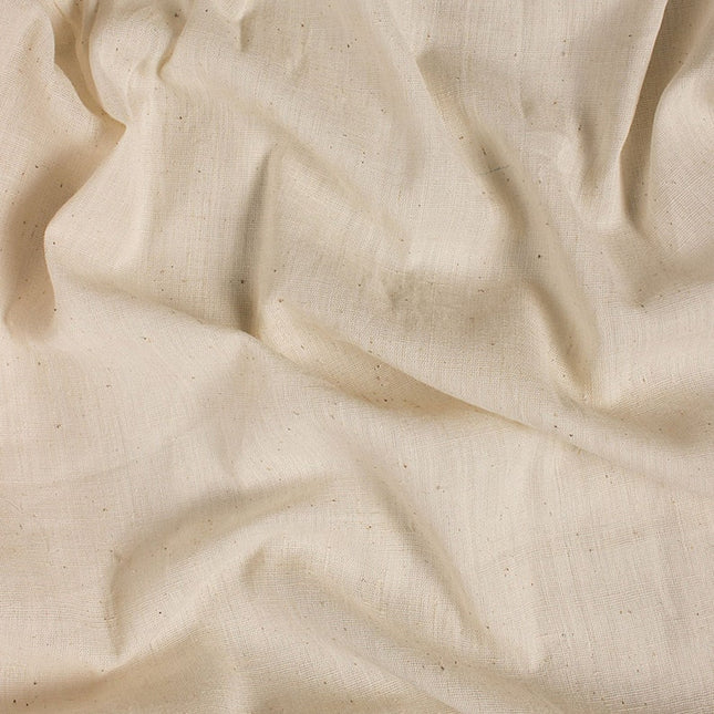 Tela de algodón bengalí tejida a mano en color greige por yarda, 40 hilos, 45 pulgadas de ancho, 157 g/m²