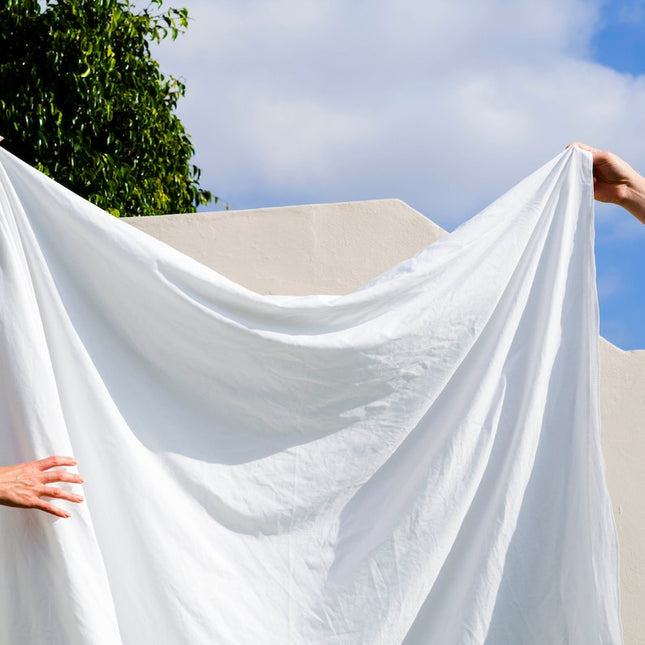 Organic Bone White Poplin Cotton Fabric by the yard, 58 inches wide, 150 GSM