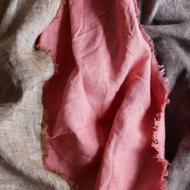 Tela de cáñamo teñida naturalmente por yarda, 58 pulgadas de ancho, 183 GSM