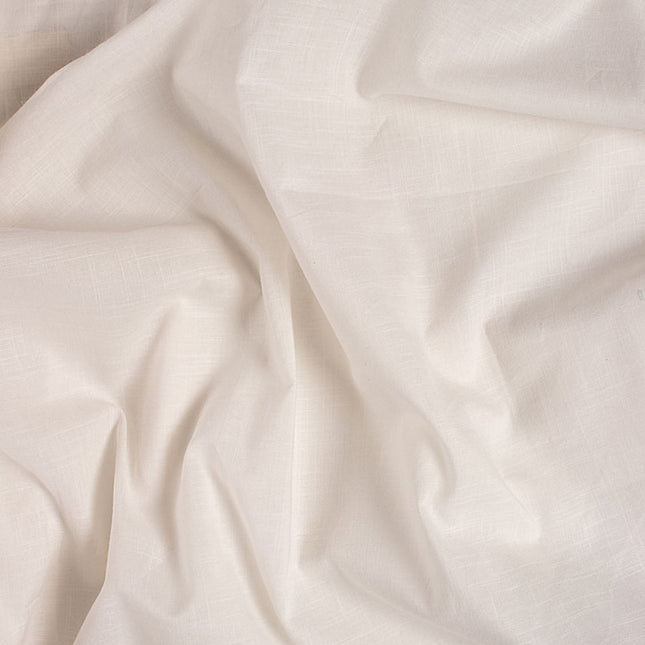 Organic Cotton Voile Slub Fabric by the yard, 58 inches wide, 122 GSM, 80s count