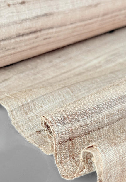 Handwoven Tussar Silk Fabric by the Yard | Wild Silk | 44” Wide | 190 GSM