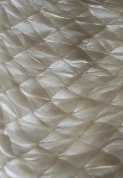 Hand-Tufted Mulberry Silk Fabric, Sculpted Textured Silk, 200 GSM, 22" Wide