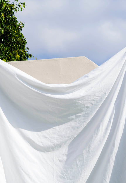 Organic Bone White Poplin Cotton Fabric by the yard, 58 inches wide, 150 GSM