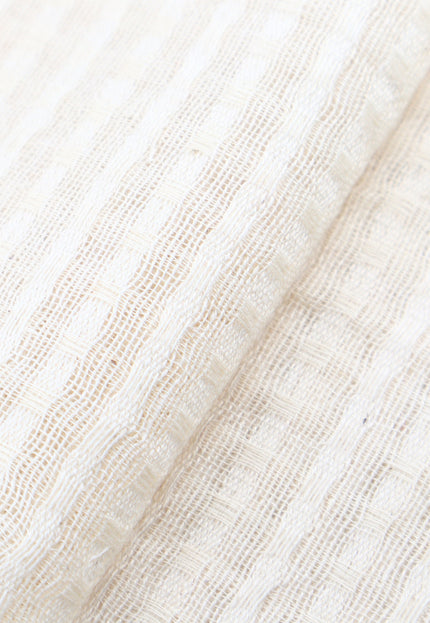 Bengal Handwoven Cotton Seersucker-Inspired Fabric, 45" Wide, 92 GSM