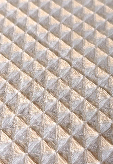 Cotton Honeycomb Dobby Fabric by the yard - "The Labyrinth", 56" Wide, 190 GSM