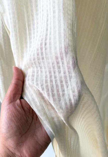 Bengal Handwoven Cotton Seersucker-Inspired Fabric, 45" Wide, 92 GSM