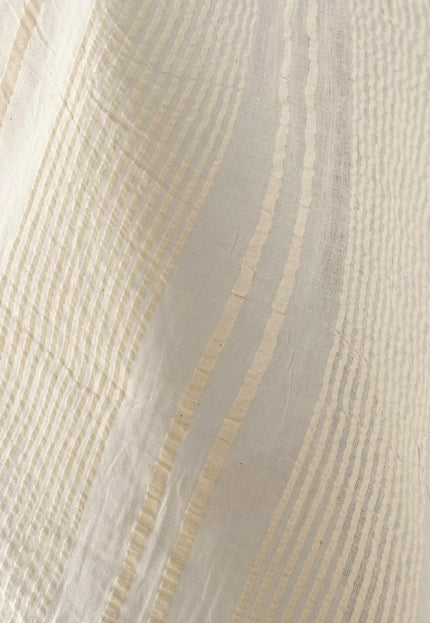 Greige Cotton Seersucker Fabric — Lightweight | 58" Wide | 119 GSM