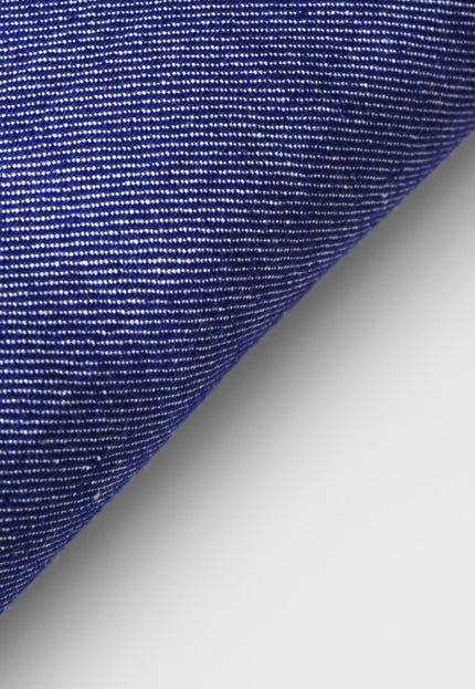 Handwoven Naturally Dyed Denim Fabric | Natural Indigo & Terracotta | 44" Wide | 230 GSM