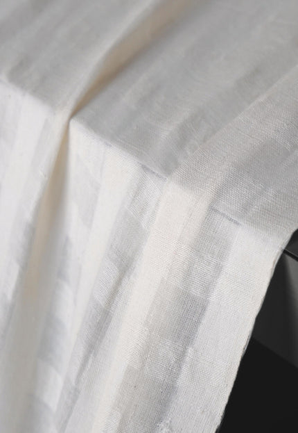 Self-Checkered Bengal Muslin Cotton Fabric — Fine 80 Count | 44" Wide | 90 GSM