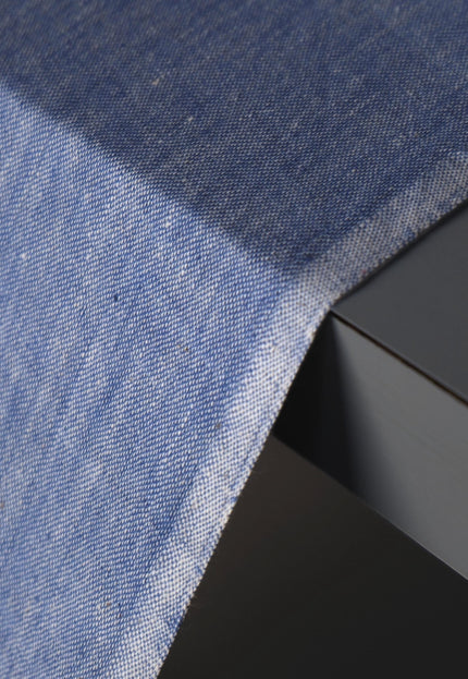 Organic Cotton Indigo Chambray Fabric by the yard | 45 inches wide | 130 GSM