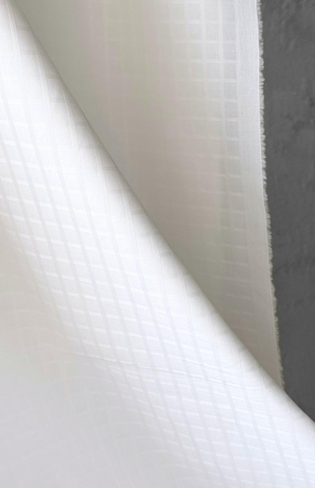 Self-Checkered & Self-Striped Bamboo Fabric, 56" Wide, 150 GSM