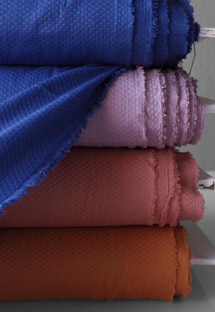 Pure Cotton Honeycomb Dobby fabric by the yard, 45" wide, 245 GSM