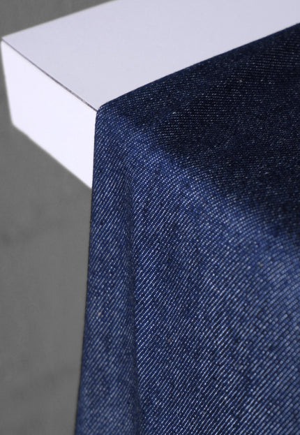 Selvedge Denim Fabric — Washed Indigo, 56" Wide, 14.5 oz (≈ 370 GSM)