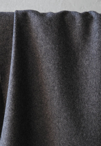 Charcoal Yak Wool Fabric Set | Herringbone, Twill & Boiled Wool, 380 GSM