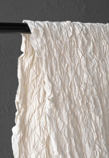 Textured Tufted Cotton Fabric, Manually Stitched | 18" Wide | 200 GSM