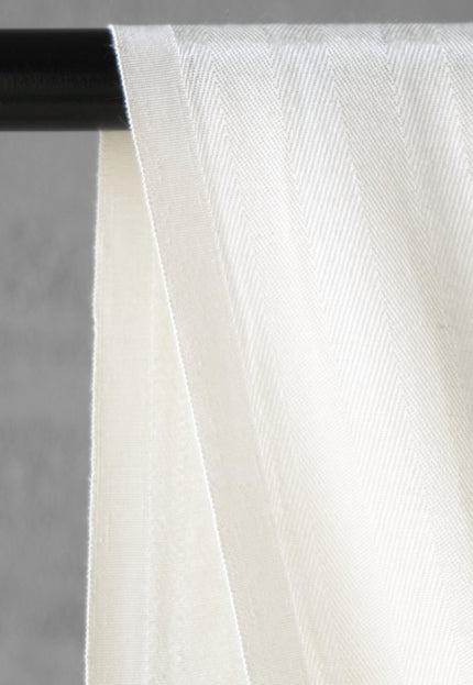 Vegan Aloe-Vera Herringbone Silk Fabric by the yard | 44" wide | 180 GSM