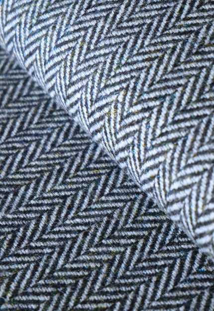 Harris-Style Wool Herringbone Tweed Fabric, 58" Wide, 420 GSM
