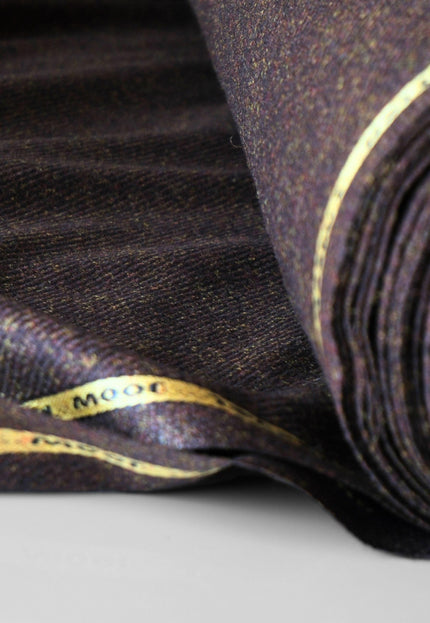 Harris-Style Tweed Wool Fabric, 58" Wide, 420 GSM