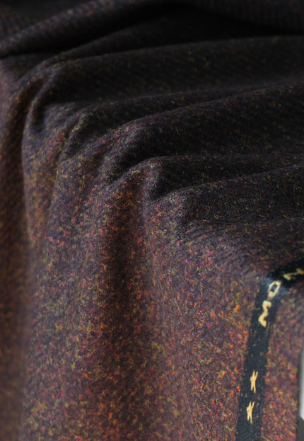 Harris-Style Tweed Wool Fabric, 58" Wide, 420 GSM