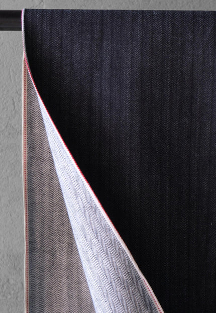 Japanese Selvedge (Herringbone weave) Denim Fabric - 33" Wide, 396 GSM (14oz)