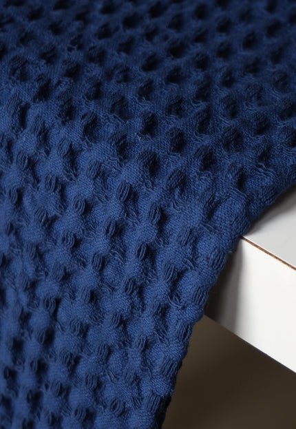 Pure Cotton Waffle Pique fabric, 58" wide, 277 GSM - By the Yard