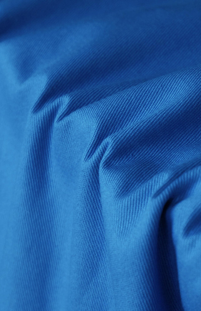 Jet Black Cotton Twill Fabric, 58" Wide, 240 GSM