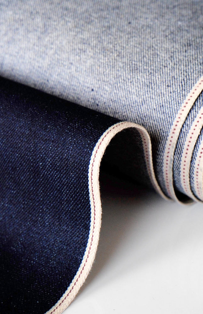 Japanese Selvedge Denim Fabric - 33" Wide, 396 GSM (14 oz)
