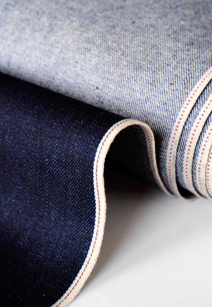 Japanese Selvedge Denim Fabric - 33" Wide, 396 GSM (14 oz)