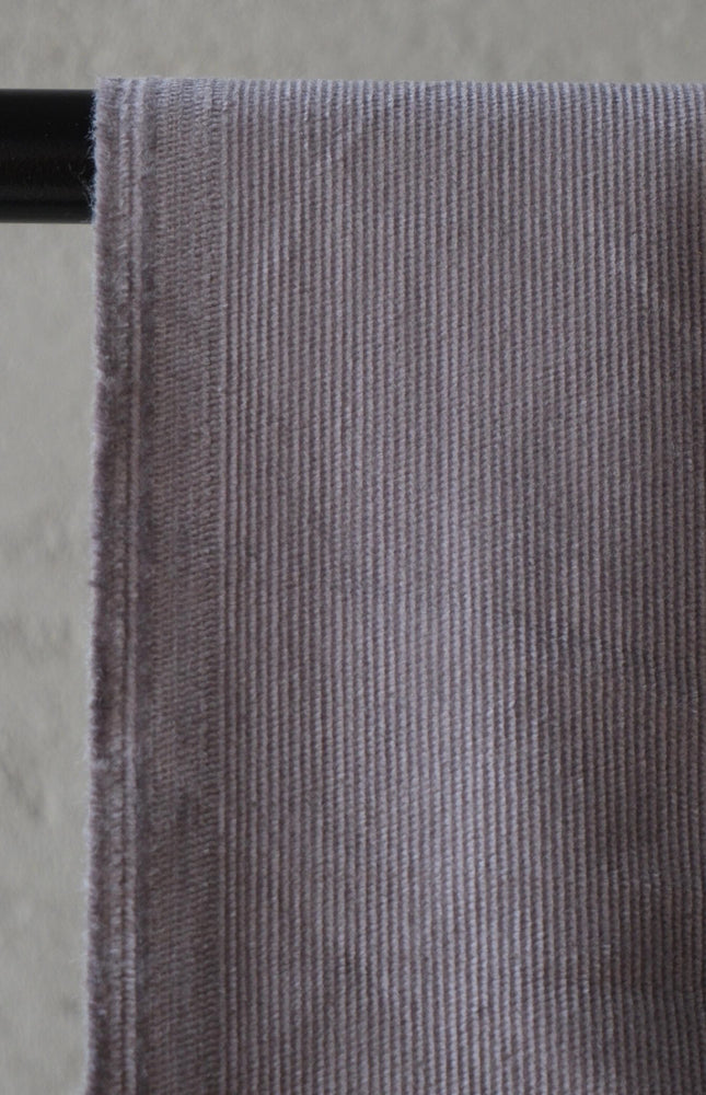 Gray Cotton Corduroy Fabric, 20 Wale, 58" Wide, 240 GSM