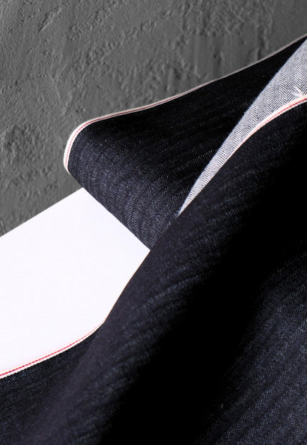 Japanese Selvedge (Herringbone weave) Denim Fabric - 33" Wide, 396 GSM (14oz)