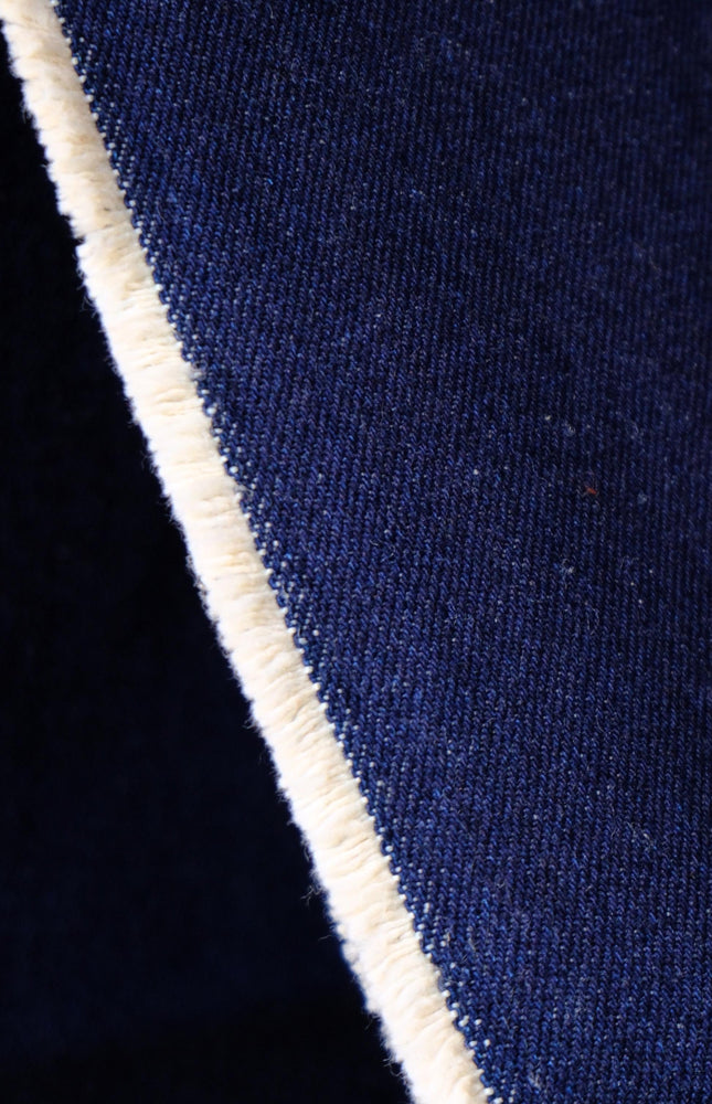 Pure Indigo Washed Denim Fabric, 16 oz, 56” Wide