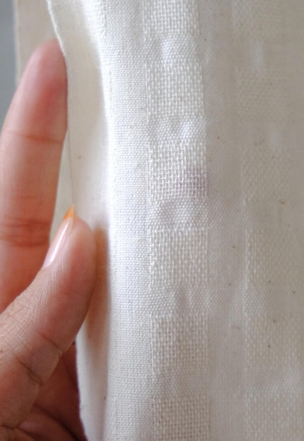 Handwoven Kala Cotton Dobby Fabric, 170 GSM Textured Cotton, 45” Wide