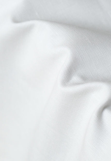 Cotton Linen Fabric for Shirts, Dresses & Home Textiles, Red/White, 54" Wide