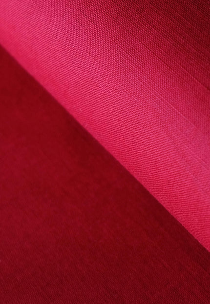 Cotton Linen Fabric for Shirts, Dresses & Home Textiles, Red/White, 54" Wide